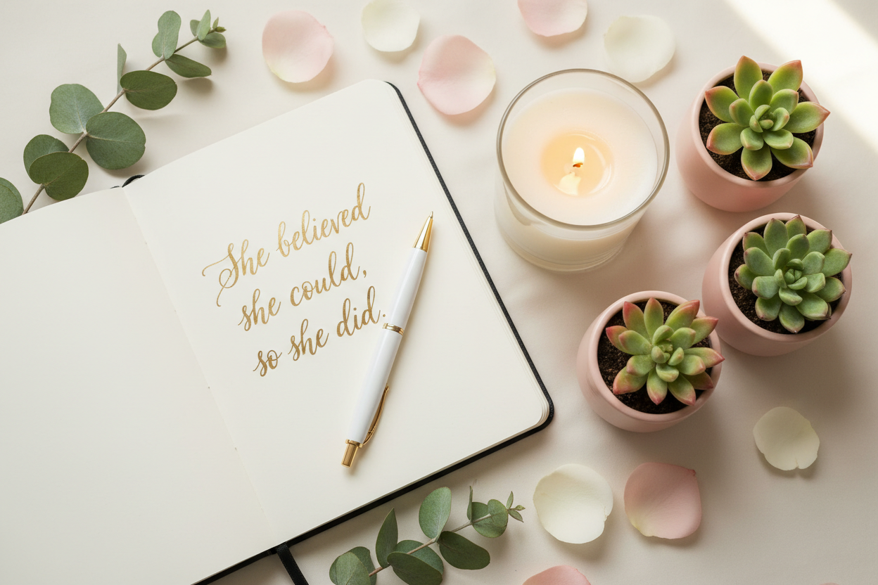 She believed she could, so she did - corrected